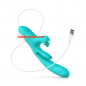 Preview: Good Vibes Only - Lisa Thrusting Rabbit vibrator with G-spot stimulator, turquoise